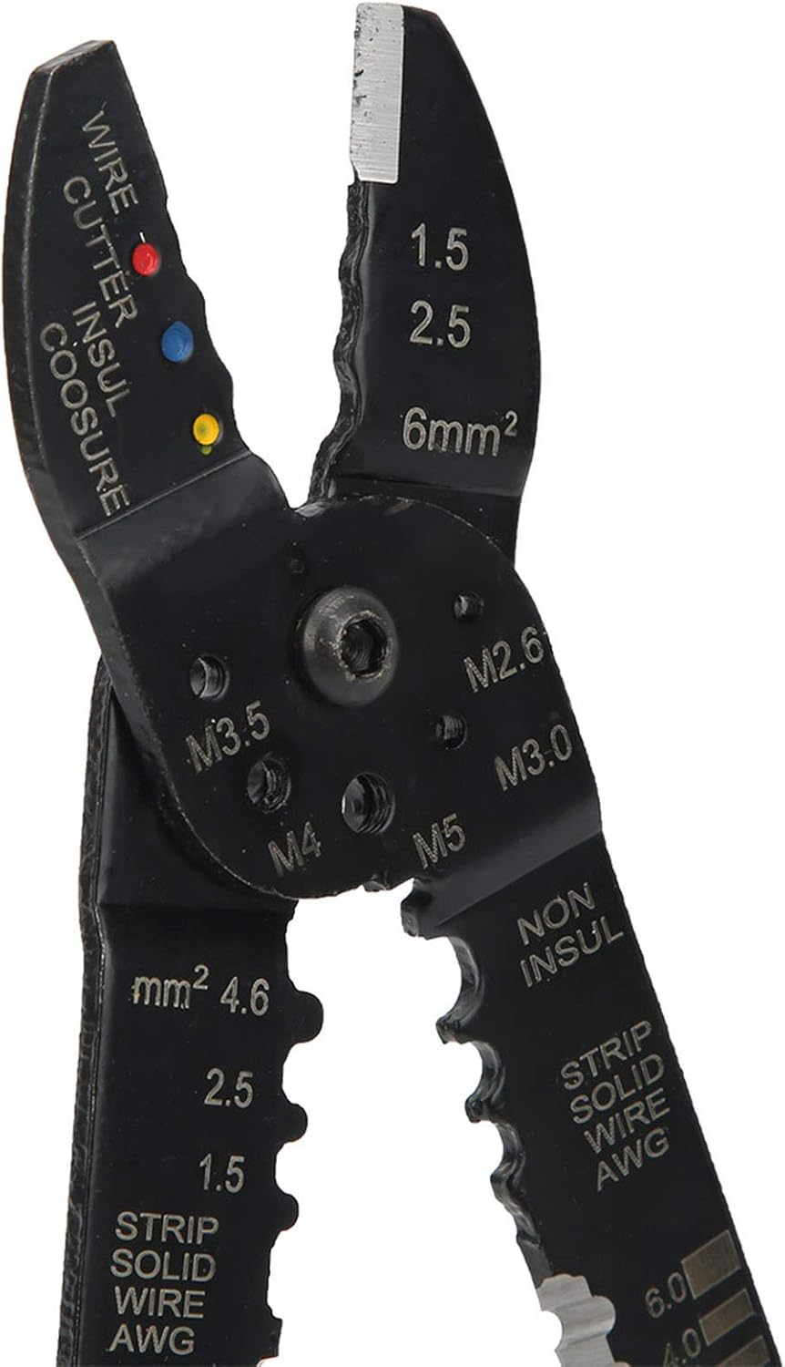 Terminal Crimper Multifunction Crimping Tool Industrial Supplies FS051 for Professional Electricians image number 2