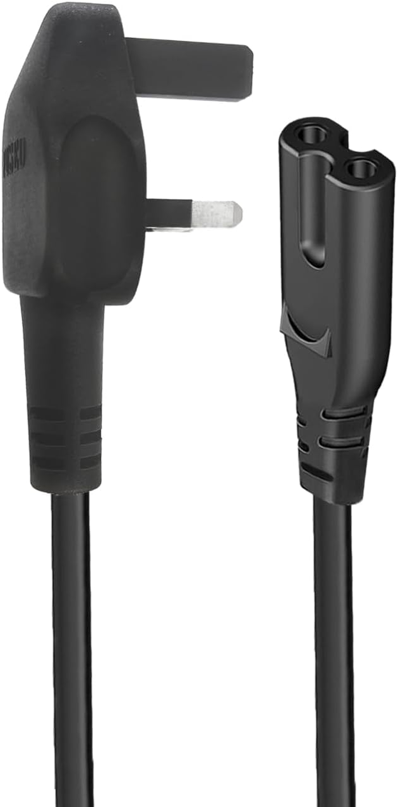 Power Plug Cord Replacement for Yamaha SR-B20A Soundbar Musiccast 50 Speaker WX-051 WX-021 Musiccast 20 Speaker Electronics Musiccast Bar 40 Soundbar YMS-4080 2 Pin Figure 8 Power Lead Cable image number 1