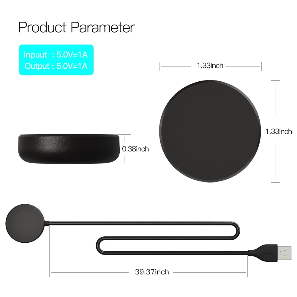 Compatible with Samsung Galaxy Watch Charger Cable (2 Pack) image number 4
