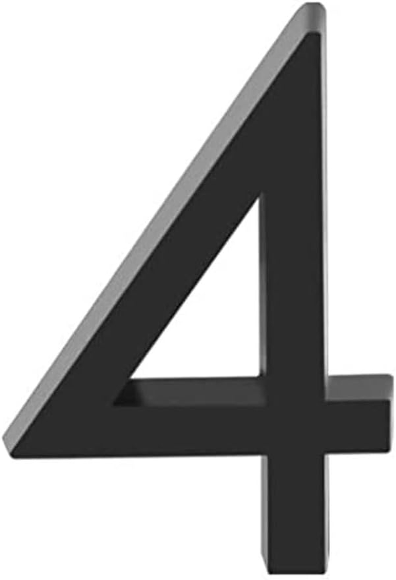 3 Inch Mailbox Numbers, 3D Door Mailbox Numbers 0-9 Self Adhesive House Door Numbers House Street Address Numbers Stickers for House, Apartment, Office, Hotel Room (Black-4) image number 1