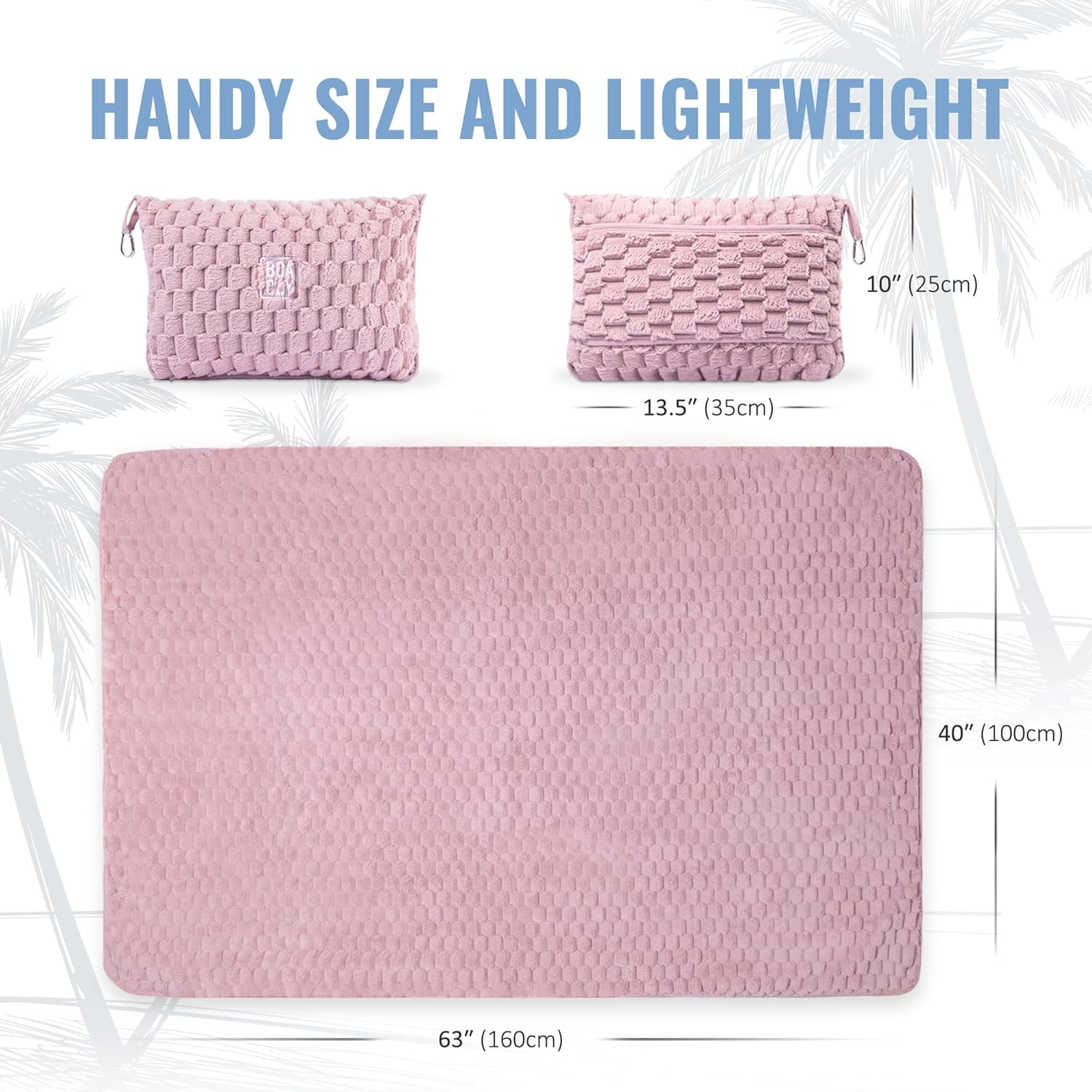 BOACAY Packable Travel Blanket for Airplane, Car - Compact Office Blanket - Portable Pillow for Adults, Kids with Case, Luggage Sleeve, Backpack Clip - Grey image number 3