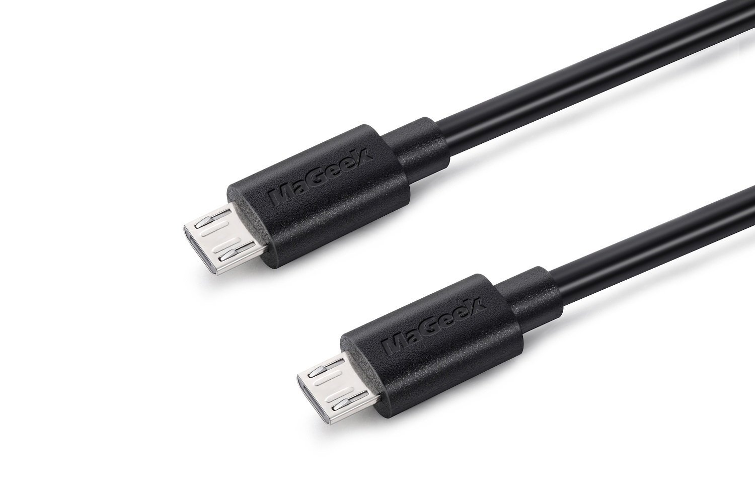 Micro USB Cables, Mageek [Pack of 2Pcs] 3.0M Super Long Charge Cable High Speed USB 2.0 Data Cables for Samsung, HTC, Sony, Motorola, LG, Google, Nokia and More (Black) - 1Pc_1.8M_Black image number 2