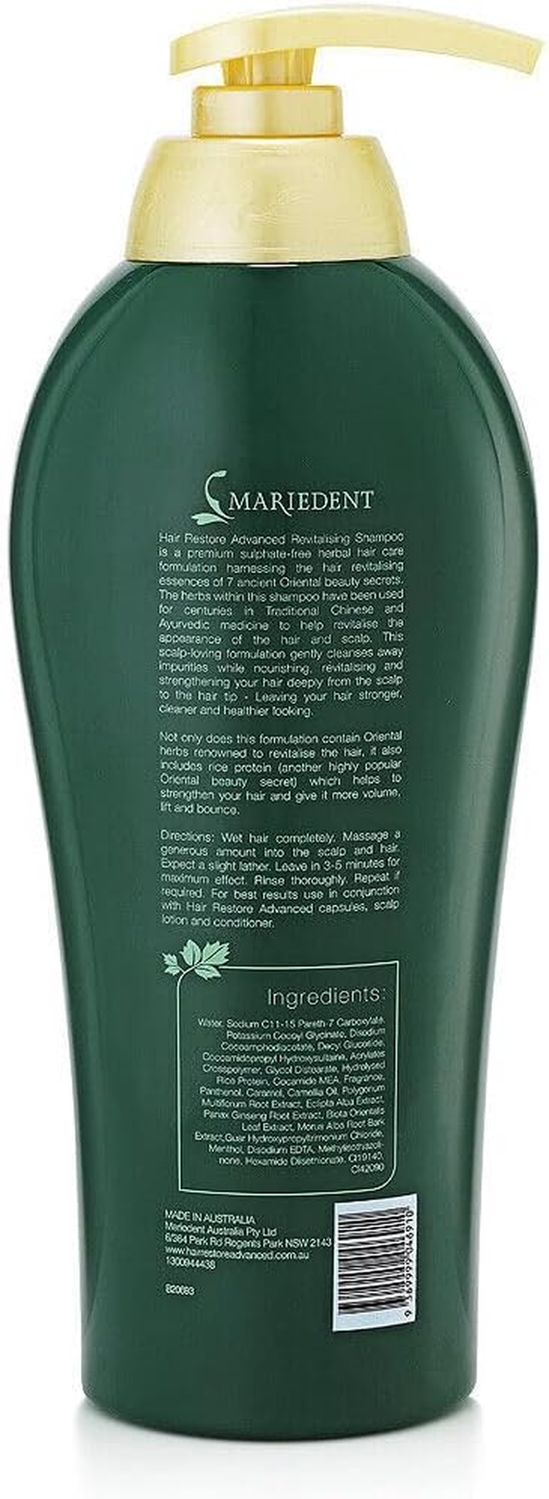 Hair Restore Advanced Revitalising Shampoo 450Ml image number 1