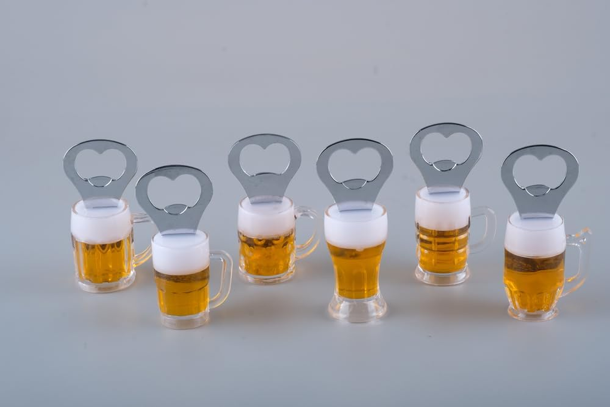 Homemaster Beer Mug Shaped Bottle Opener with Magnet, 8.5 X 3 Cm Size, Assorted