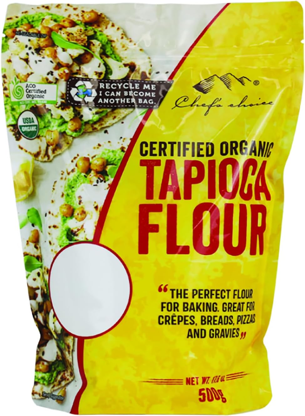 Chef'S Choice Organic Tapioca Flour 500 G