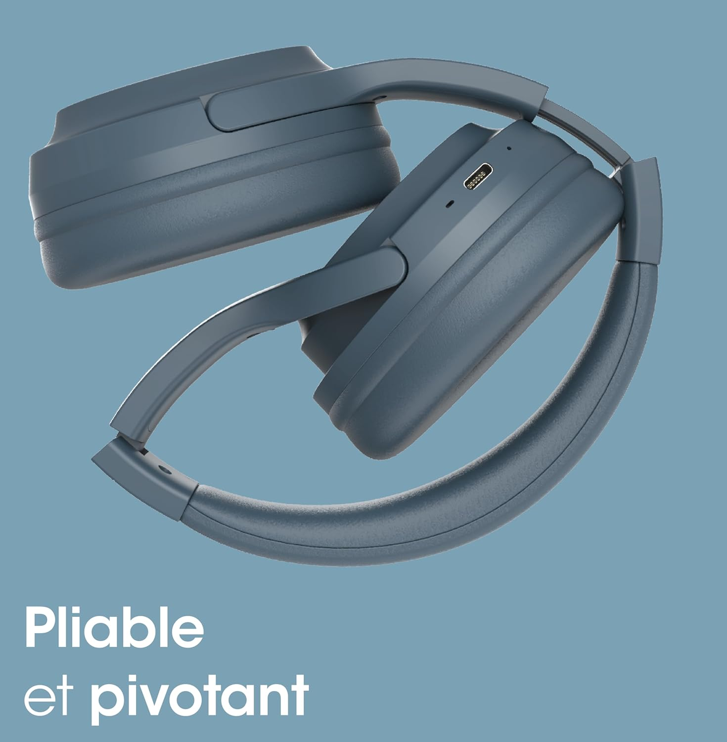 RYGHT Tempo Wireless Headphones - Clear Stereo Sound, 20 Hours Battery Life - Foldable, Lightweight, Music Control, Volume, Answer Calls, Activate Voice Assistants, Padded Ear Cups - image number 3