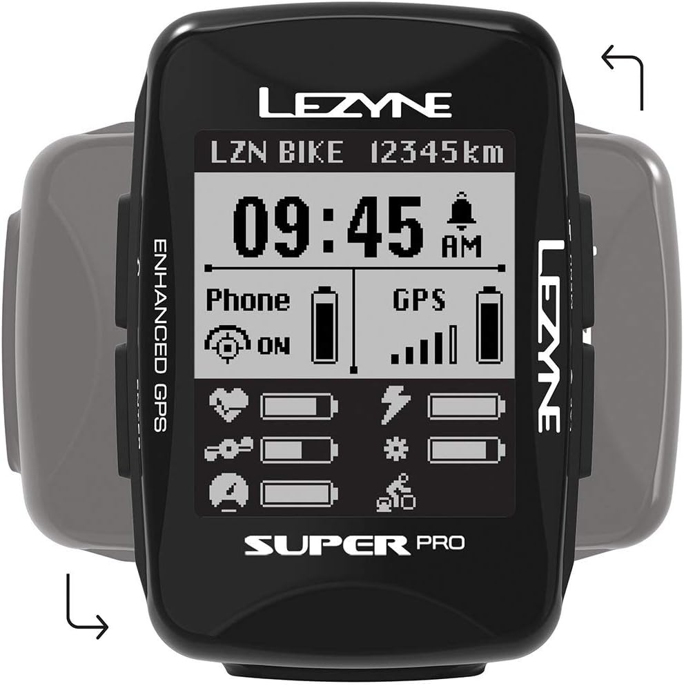 Lezyne Super Pro GPS Bicycle Computer Black
