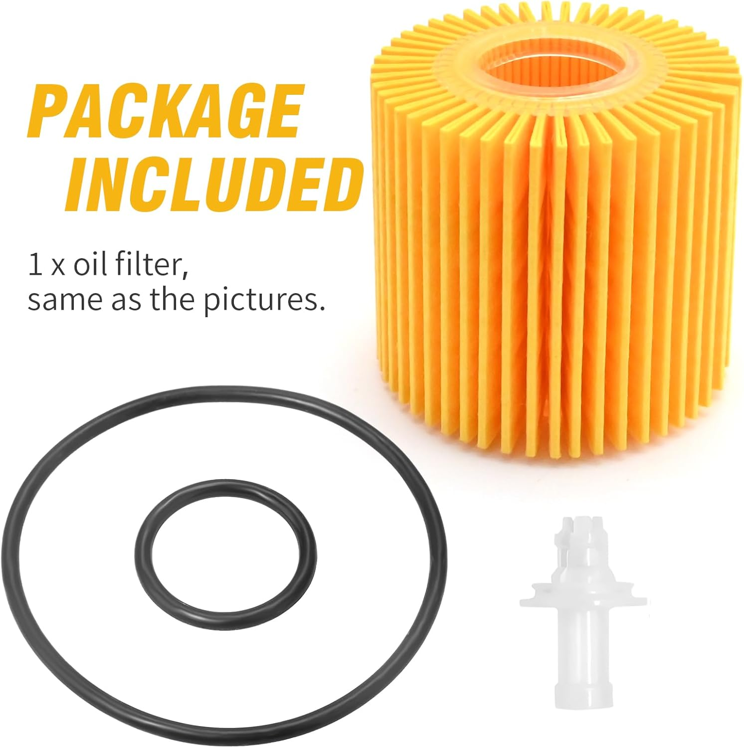 04152-31090 Oil Filter, Replacement for Lexus ES GS IS RC RX LC Replacement for Toyota Alphard Aurion Camry Highlander Venza Yaris, Replace A132E6399S image number 4