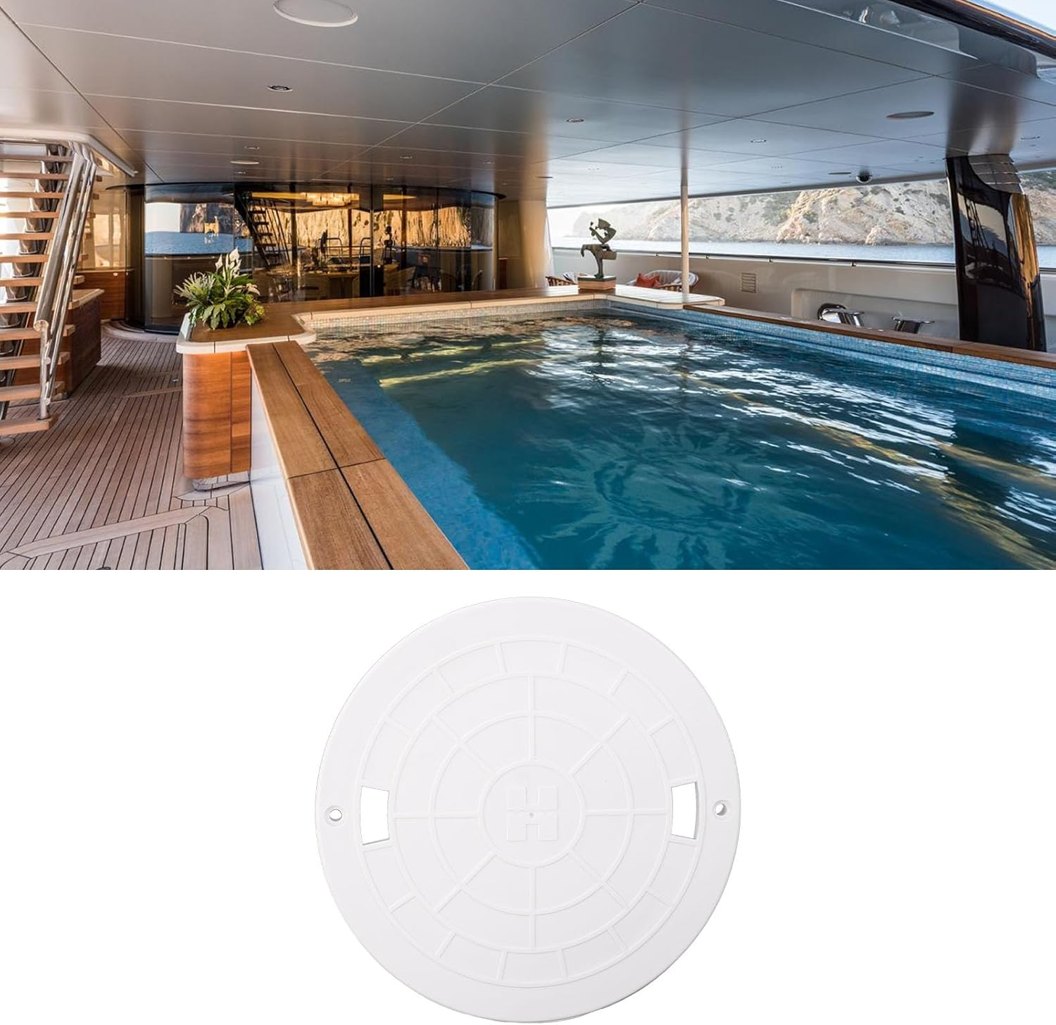 SPX1075C1 Skimmer Deck Lid Cover, 8 3/4In Diameter Replacement for Hayward SP1075 SP1076 Series, Easy Installation and Design image number 2