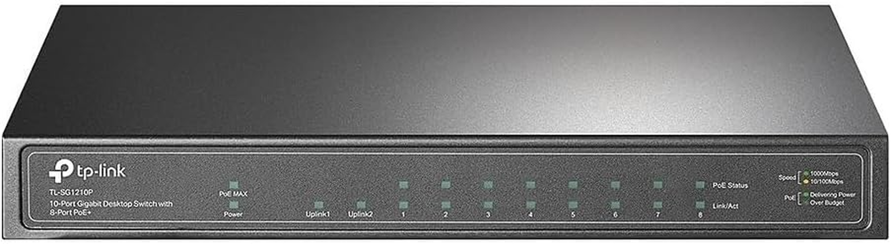 Tp-Link TL-SG1210P | 8 Port Gigabit Poe Switch | 8 Poe+ Ports @63W, W/ 1 Uplink Gigabit Port + 1 SFP Slot | Desktop/Wall-Mount | Plug & Play | 3 Year Manufacturer Warranty | Traffic Optimization image number 2