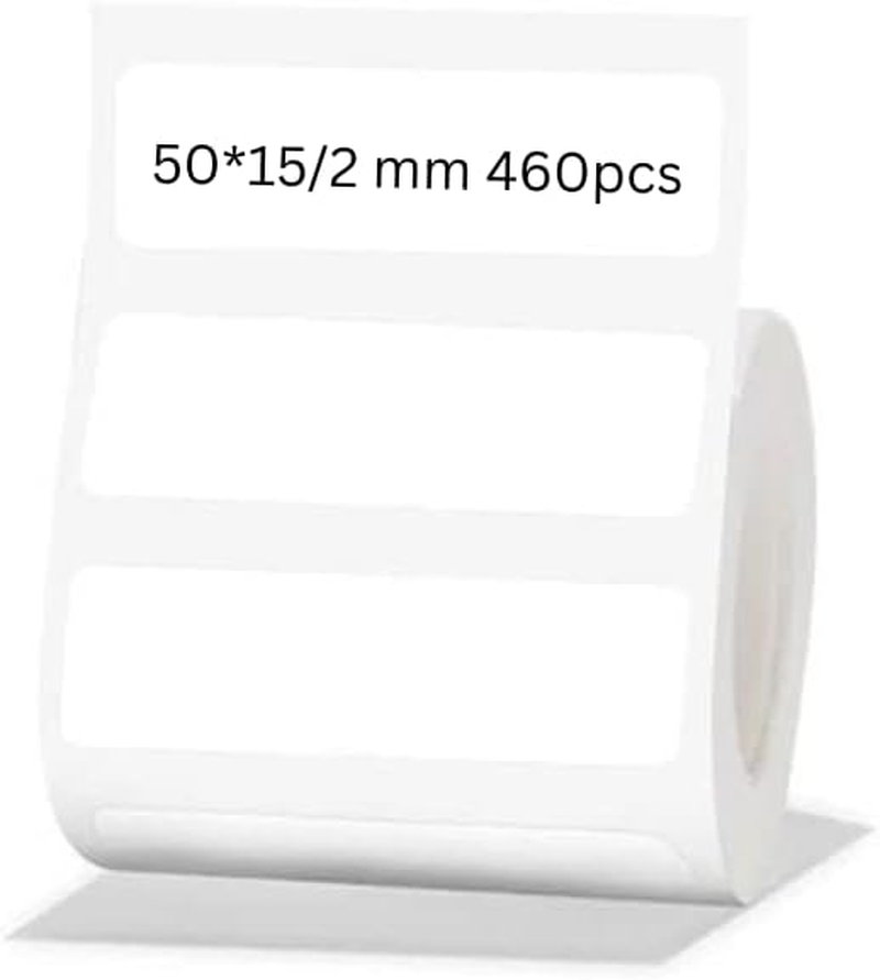 Niimbot Thermal Label Paper Waterproof Oilproof Label Paper for B21 Portable Thermal Label Printer (White 50*15/2Mm 460Pcs) image number 3