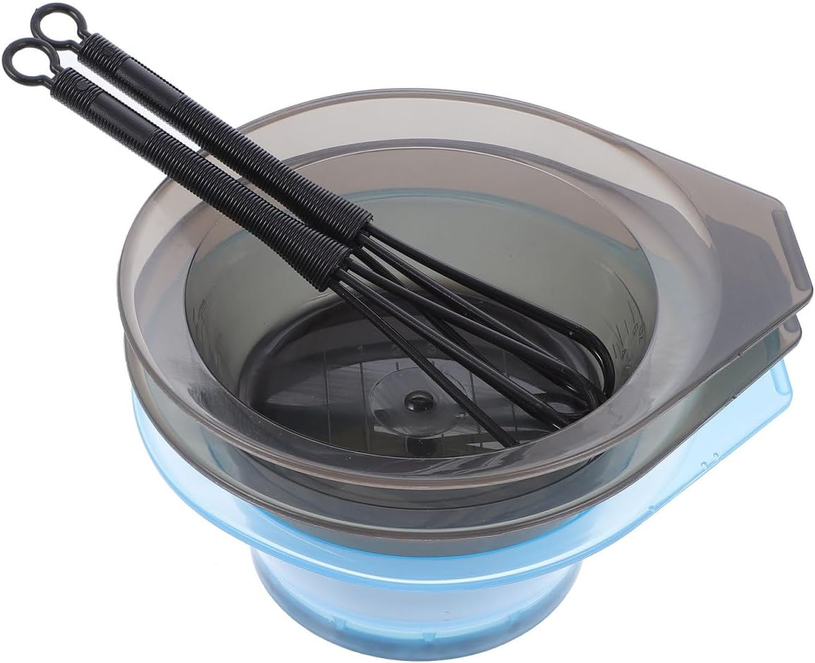 HONITANO 1 Set Hair Colouring Tool with Stirring Rod and Bowl, Part Hairdressing Accessories for DIY Hair Colouring at Home, Professional Usable, Ergonomic Design for Easy Use
