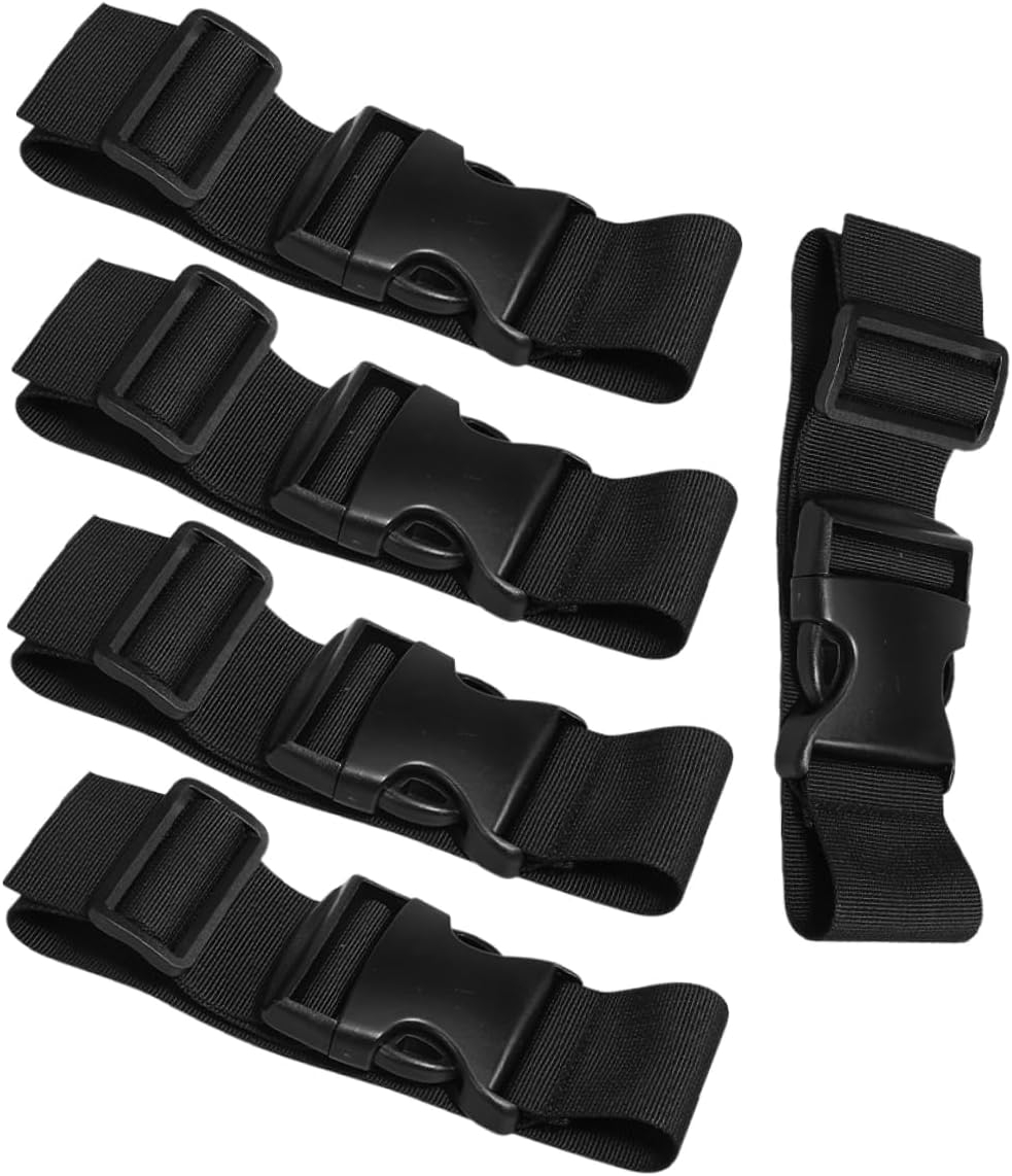 TOVINANNA 5Pcs Luggage Straps Quick-Release Buckle Suitcase Binding Straps for Outdoor and Travel image number 5