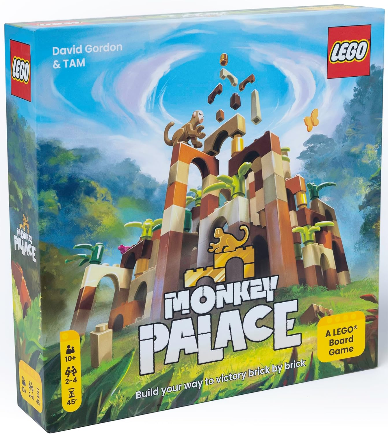 Dotted Games - Monkey Palace: a  Board Game - Build Your Way to Victory Brick by Brick! Fun Family Brick-Building Game for Kids & Adults, Ages 10+, 2-4 Players, 45 Minute Playtime image number 1