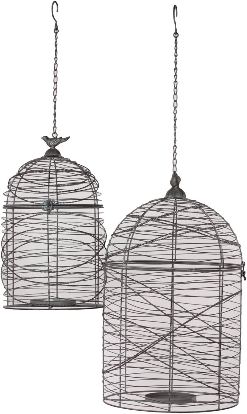 Urban Trends Collection UTC60100 Metal Bird Cage, Set of 2