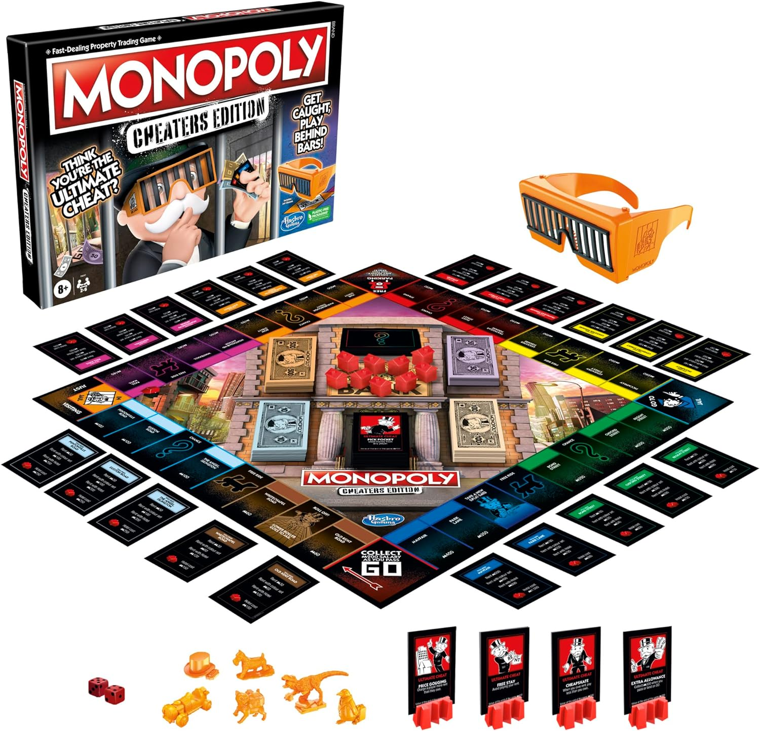 Monopoly Cheaters Edition Board Game for Families and Kids, Family Game for 2-6 Players image number 1