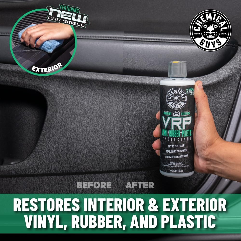Chemical Guys VRP New Car Scent Protectant &ndash; Shine & Protect Vinyl, Rubber & Plastic with UV Defence &ndash; Restores Deep Black Finish - 32 Oz image number 5