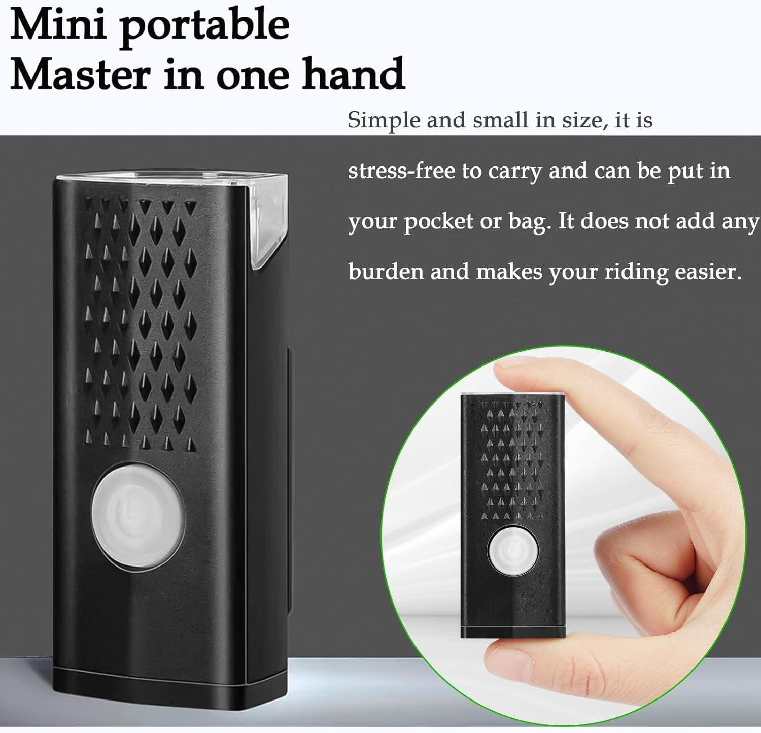 Rechargeable USB Bike Lights Set Waterproof Bike Headlight & Tail Light Set for Men Women Kids Road Mountain Cycling Night Riding image number 3