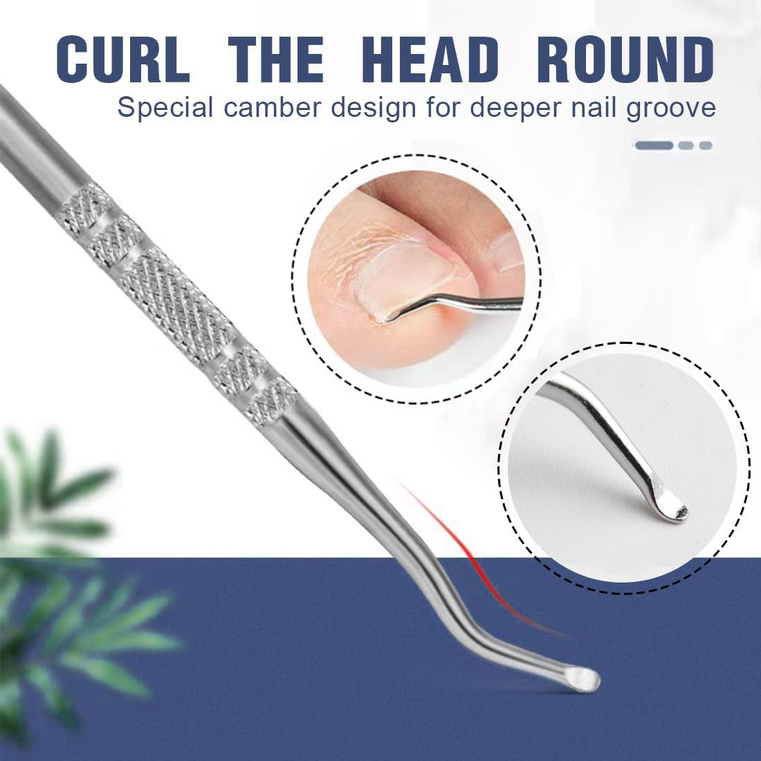 Precision Toenail Clippers, Metal Nail Clippers, Nail Scissors for Thick and Deep Ingrown Toenails, Toehenic Acid Clippers Made of Stainless Steel, Professional Fingernail Clipper, Soft Grip image number 5