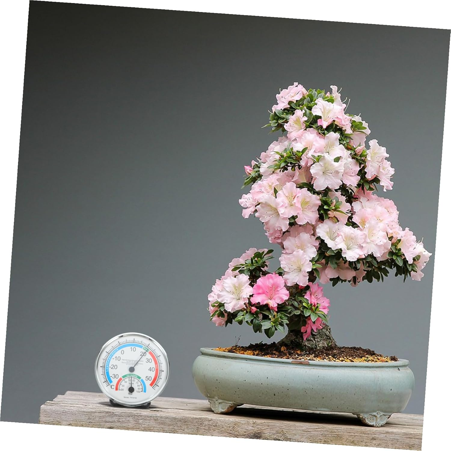 Hanging Indoor Outdoor Thermometer Hygrometer with Clear Background Practical Temperature Humidity Gauge for Home Workshop Easy Wall Installation image number 3