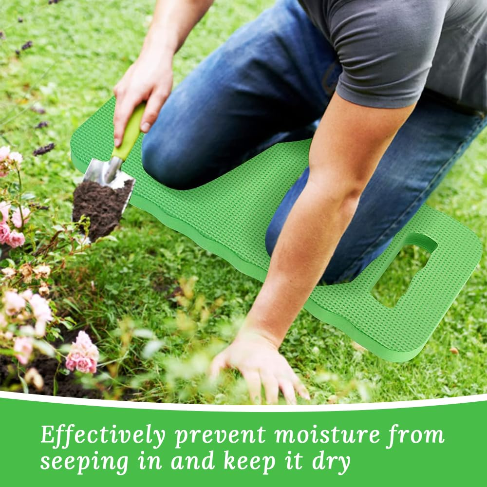 GUDAJIN 12 Pack Garden Kneeling Pads, Thickened Garden Gardening Kneeling Pads, Knee Pads Waterproof Non-Slip Mat, Yoga Exercise Seat Mat for Gardening, Cleaning, Yoga, Praying, Exercise (Green) image number 4