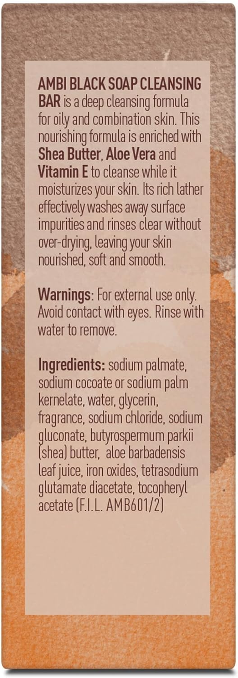 Ambi Skincare Black Soap with Shea Butter, 3.5 Oz (Pack of 6) image number 5