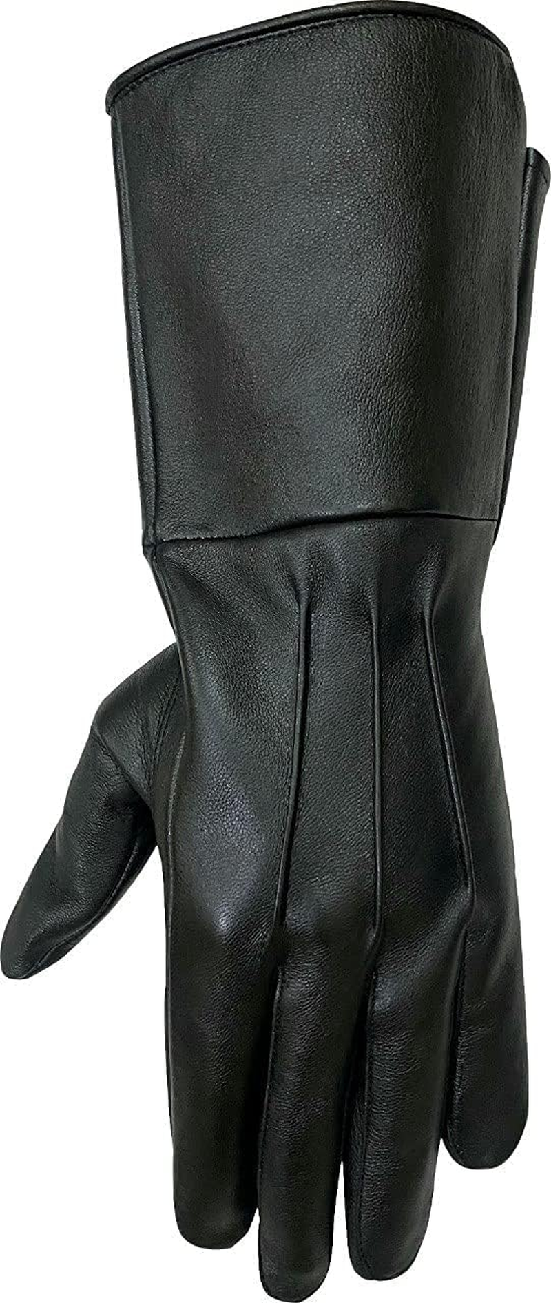SI MEN'S MEDIEVAL RENAISSANCE COSPLAY SWORDSMAN STEAMPUNK UNLINED LEATHER GLOVES GAUNTLETS image number 1