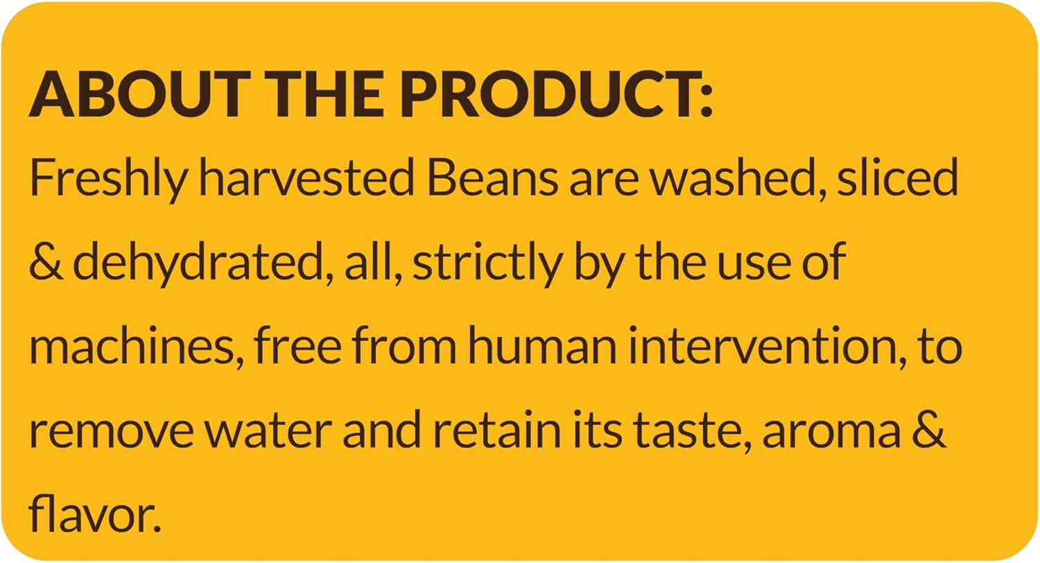 SHROOTS Dehydrated Chopped Green Beans Flakes Pure Vegetarian Gluten-Free No Added Salt Easy Cooking Machine Dry French Bean with Natural Aroma Perfect for Salads or Everyday Meals 1.76 Oz, Pack of 1 image number 4