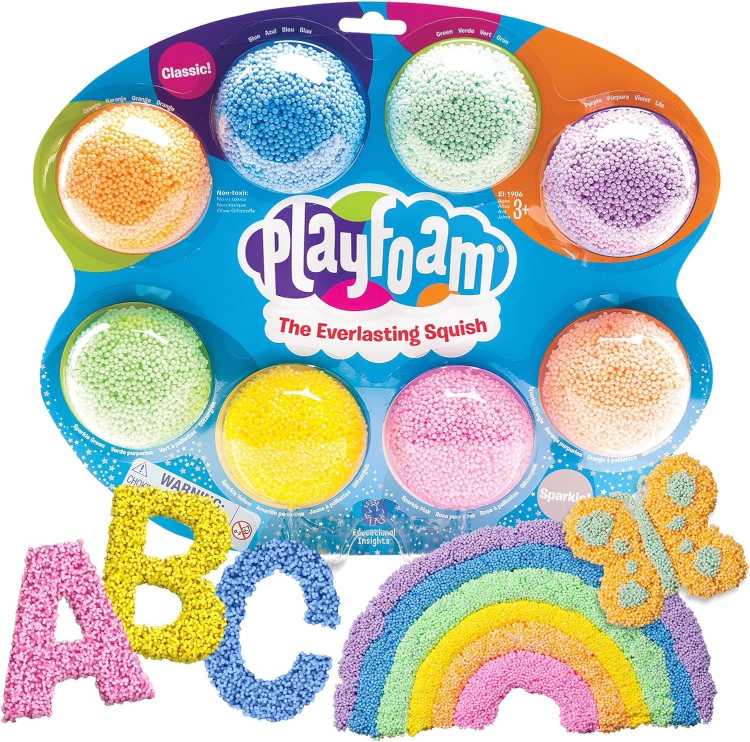 Educational Insights Playfoam Glow-In-The-Dark 4-Pack - Original