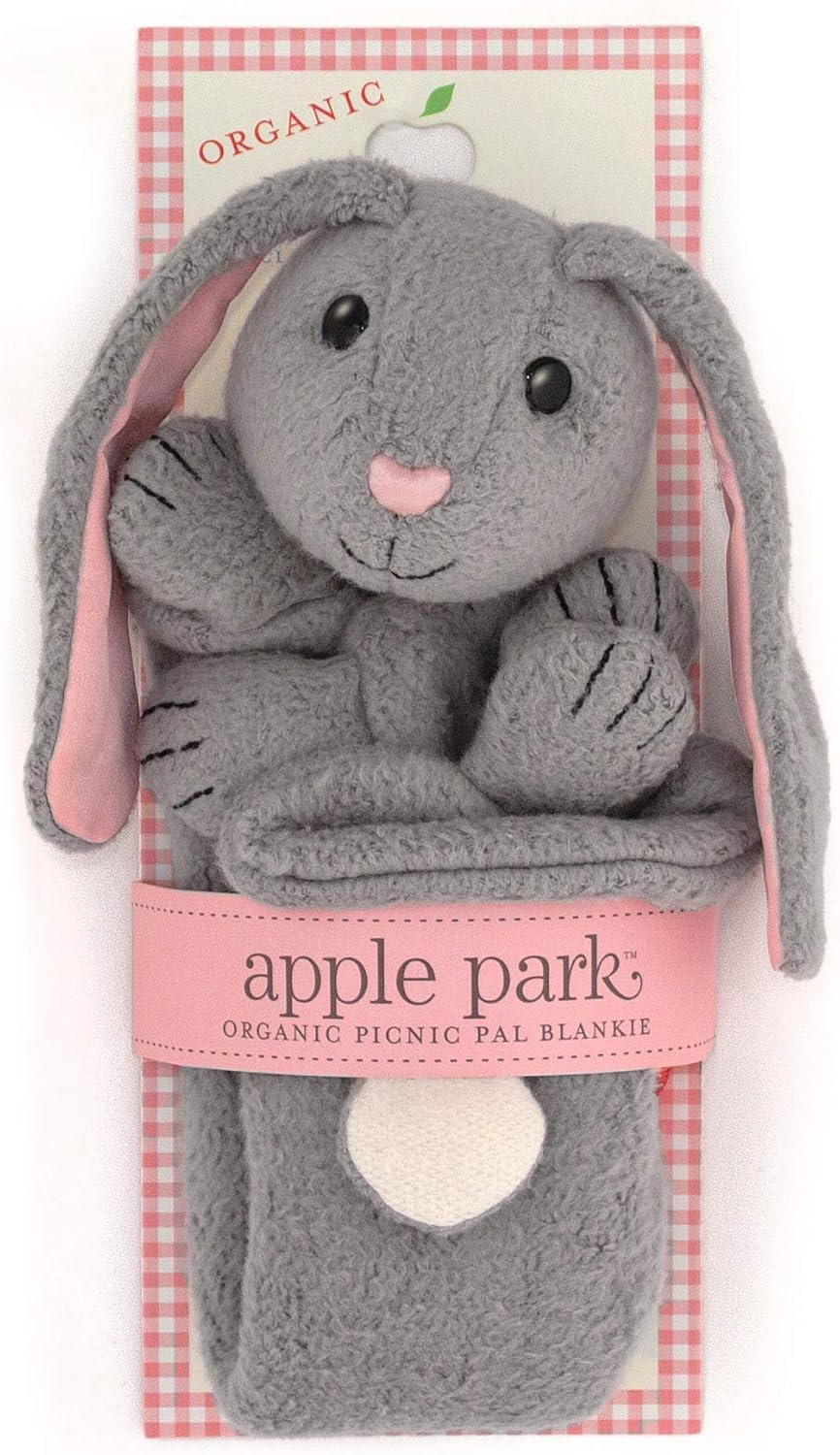 Apple Park Organic Picnic Pal Blankie - Ducky