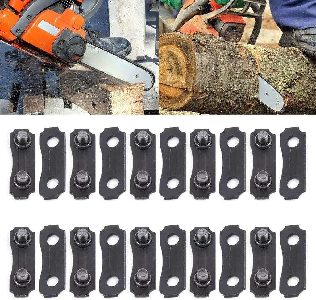 10 Sets Black 3/8'' Chain Link Repair Preset Straps Chainsaw Chain Joining Links 10 X Repair Kit Saw Chain 3/8 LP Link Repair Preset，Chainsaw Parts and Accessories，Accessories