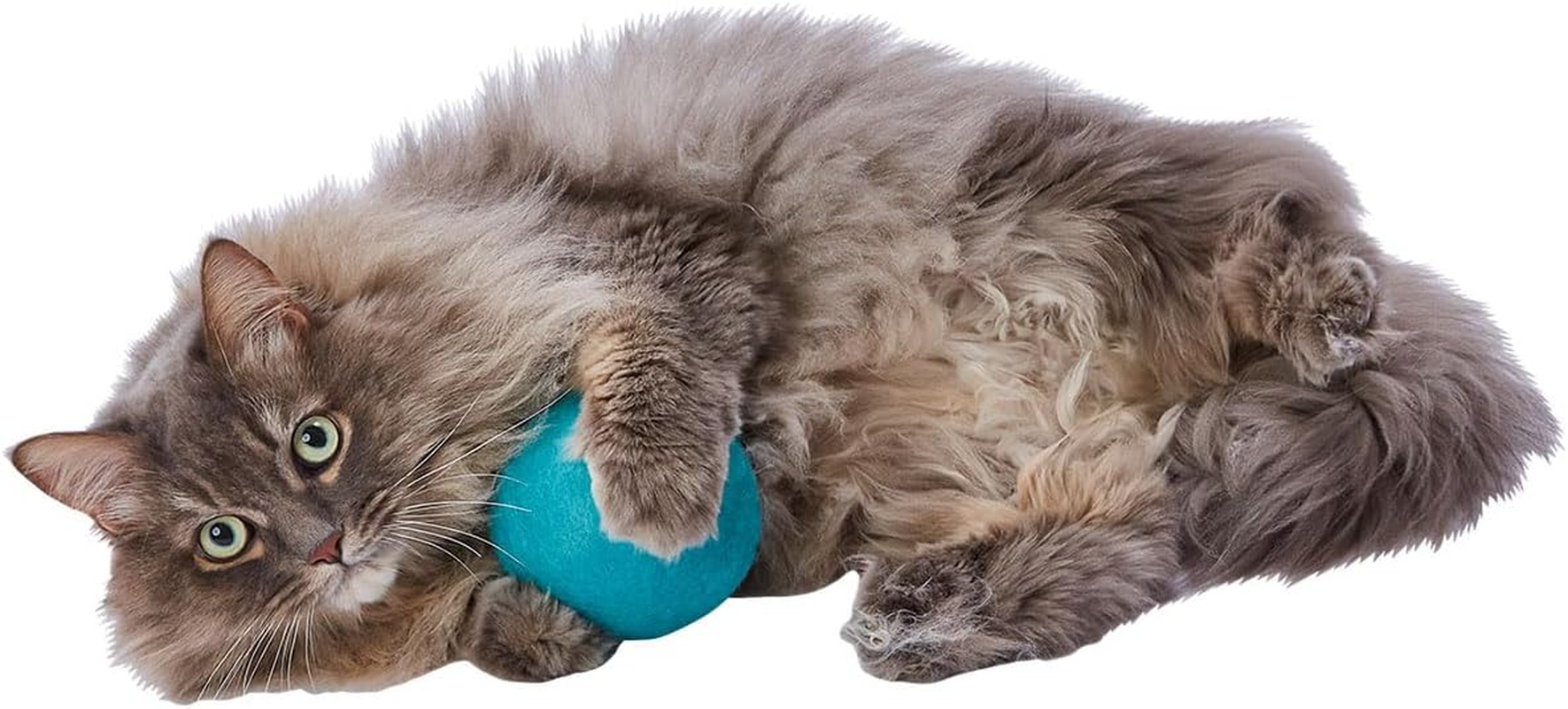 Add.Mate Happiness Cat Wool Ball MAX Turquoise Cat Toy image number 4