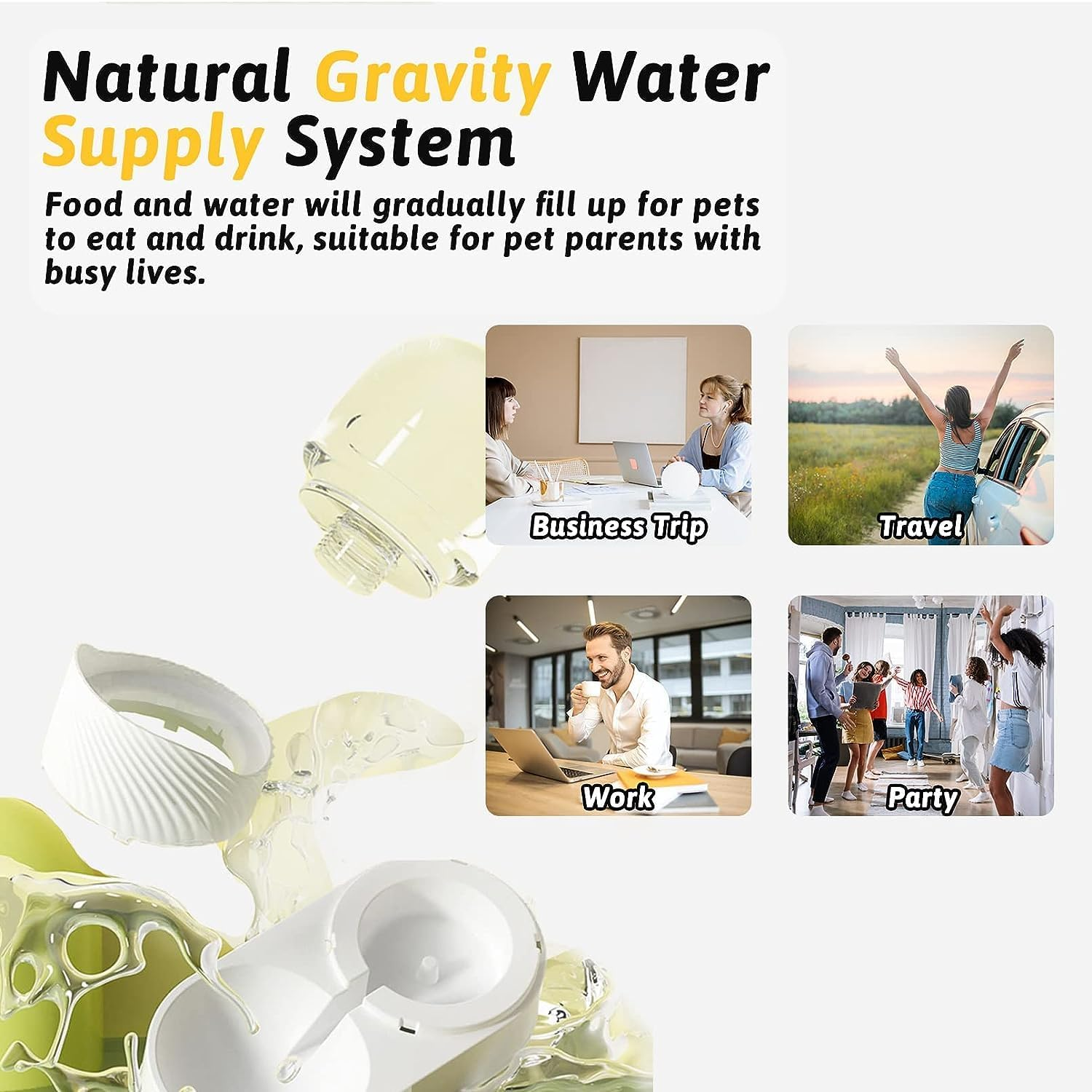 Kathson Automatic Cat Feeder (Green) image number 2