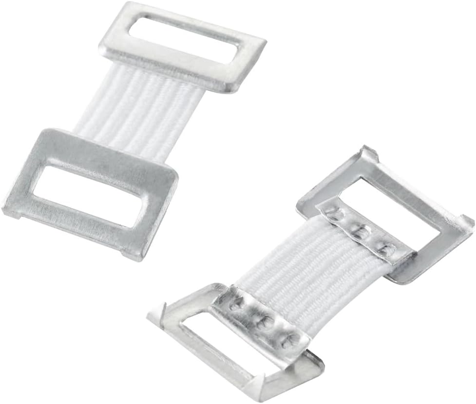 AEROSUPPLIES Bandage Clips, Bandage Clips with Elastic Metal Fastener for Secure Crepe Bandage Fixation, First Aid Bandage Fastener for Clinics, Workplaces and Sports Kits, Bag of 100 image number 1
