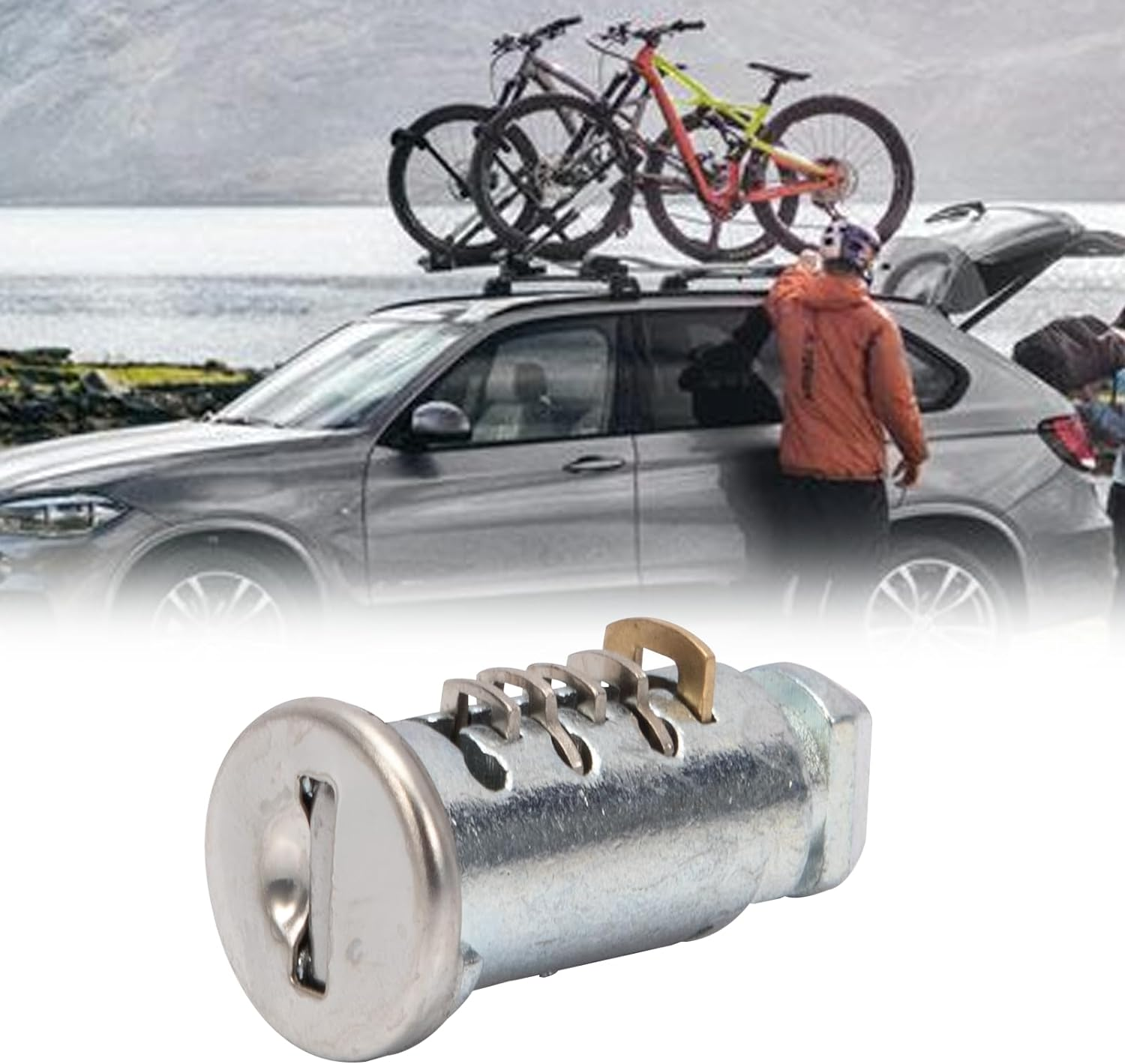 4 Pack Lock Cores for Thule, Replacement for Thule Rack Core, Key Cylinder for Bike Rack Lock, Roof Cargo Lock, Roof Rack Locks, Cross Bars, Towers, Ski Rack Etc