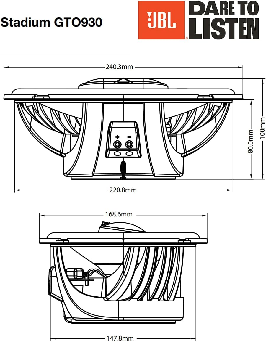 JBL Stadium GTO930 Ultimate Car Audio Speaker image number 2
