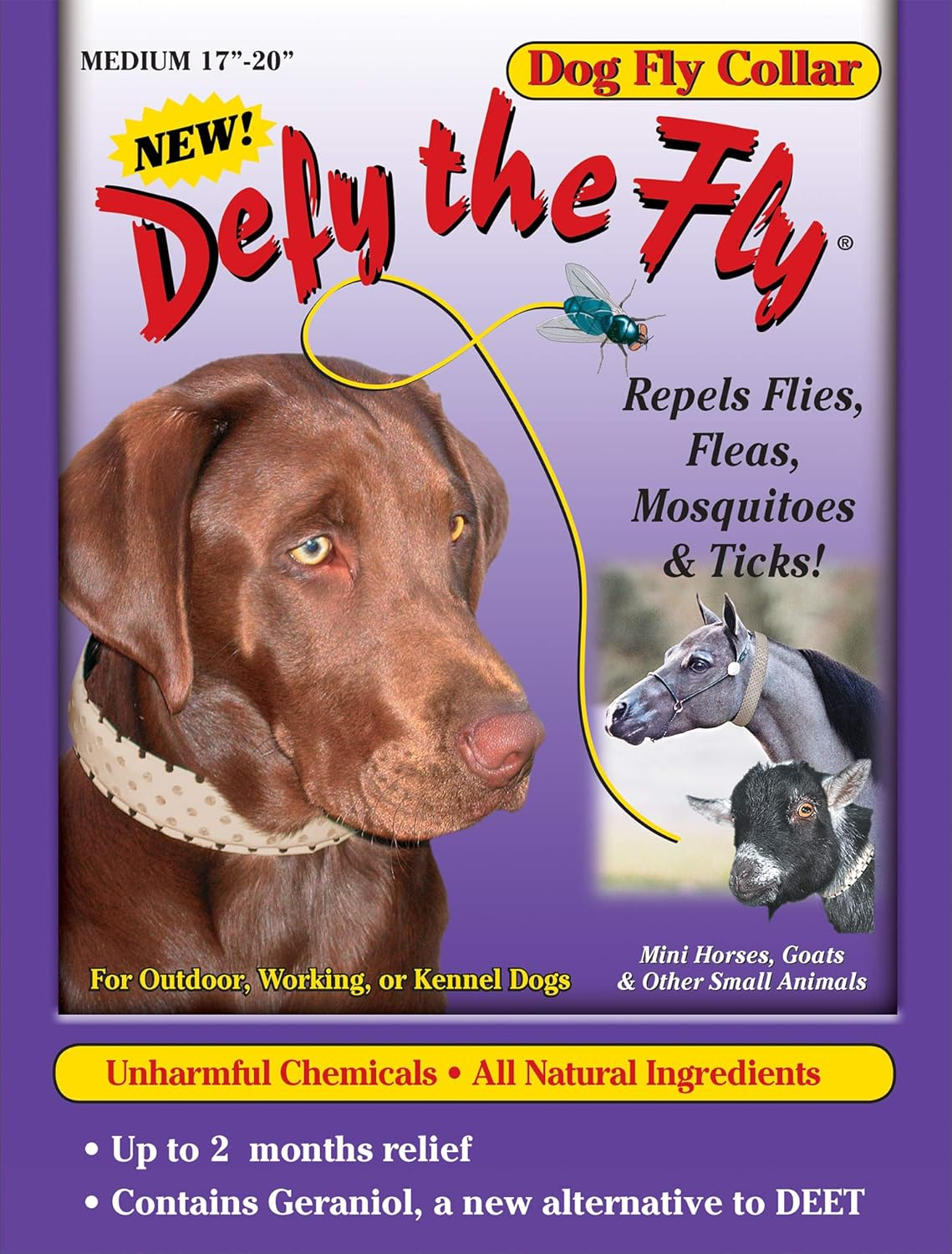 Defy the Fly Dog Fly Collar - 17 to 20 image number 1