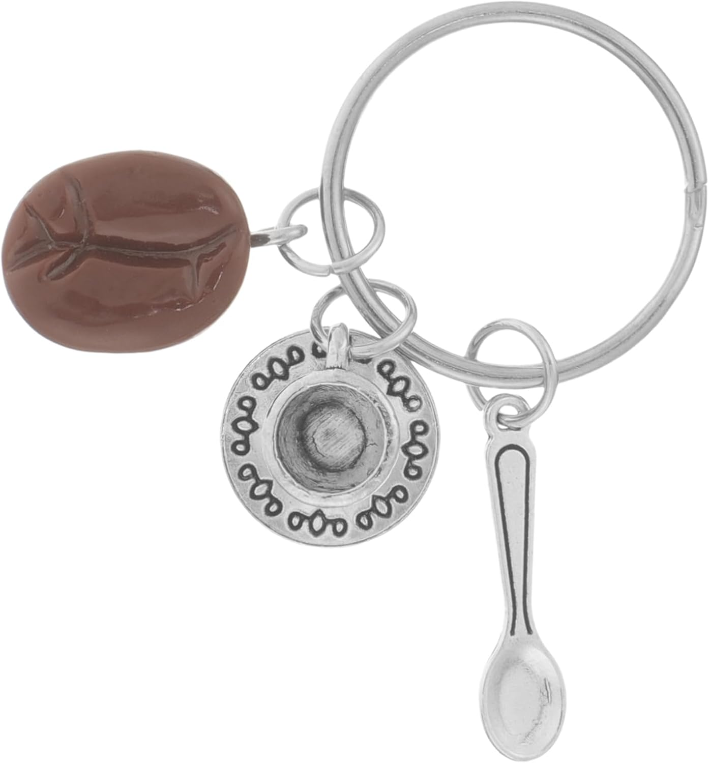 COLLBATH Cute Coffee Keychain Key Ring for Lovers Car Keychains Bag Hanging Ornament Lightweight image number 4