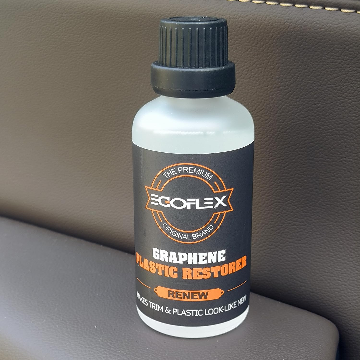 Graphene Plastic Restorer Trim Kit - Crystal Coating Plastic Restorer for Cars - Rubber Vinyl Headlight Restoration Restore a Finish Back to Black Shine Exterior Auto Detailing Supplies image number 6