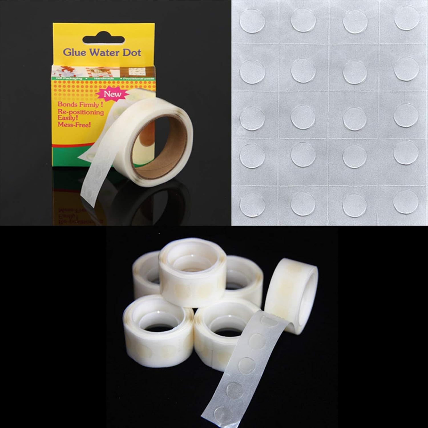Balloon Glue Point 250PCS Dot Glue Clear Removable Adhesive Dots Sided Ballon E Strips for Birthday Wedding Baby Shower Party Vanlentine'S Day DIY Decorations H Decoration image number 1
