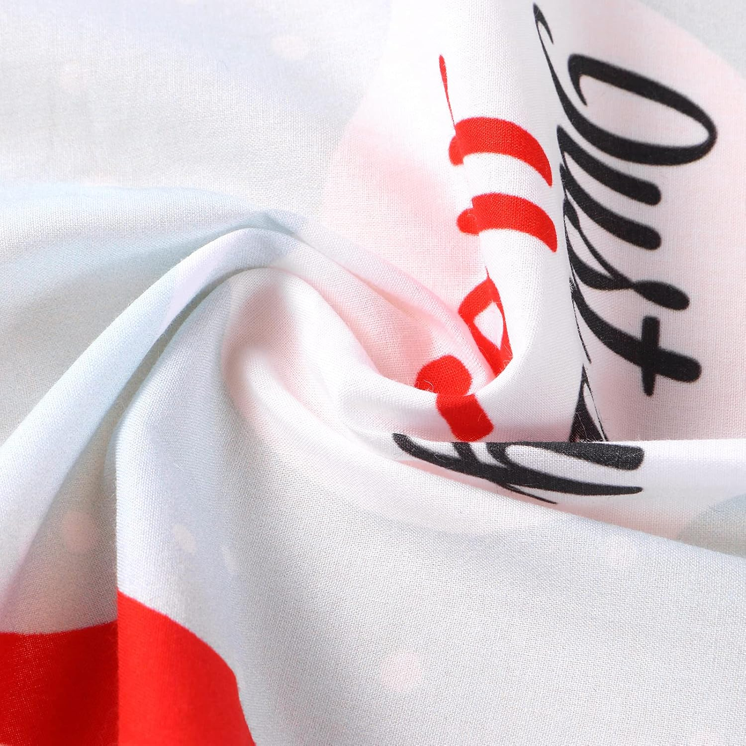 HOULIFE Christmas Handkerchief &ndash; Handkerchiefs for Ladies Cotton, 100% 60S Combed Cotton Xmas Santa Claus Moose Trees Sock Gingerbread Man Hankies Gift Set for Women Men Kids, 3/6 Pieces, 40X40Cm - 6, Just Say Homerry-Xmas image number 2