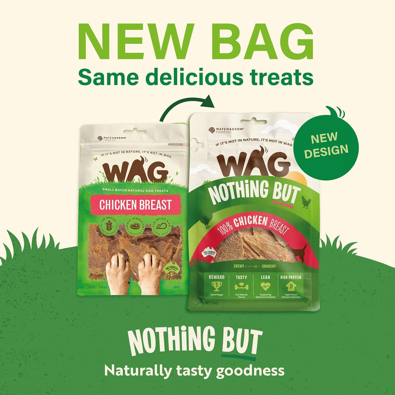 Chicken Breast 200G, Grain Free Natural Dog Treat Chew, Healthy Alternative Perfect for Training image number 3