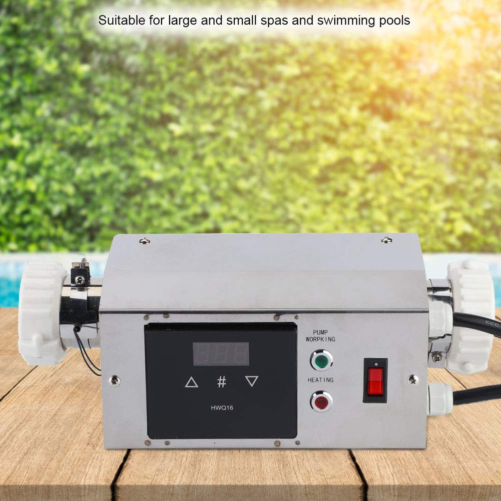 SPA Thermostat Temperature Controller, 2KW Pool Heater Temperature Controller Digital Thermostat for Swimming Pool Spa(American) image number 4