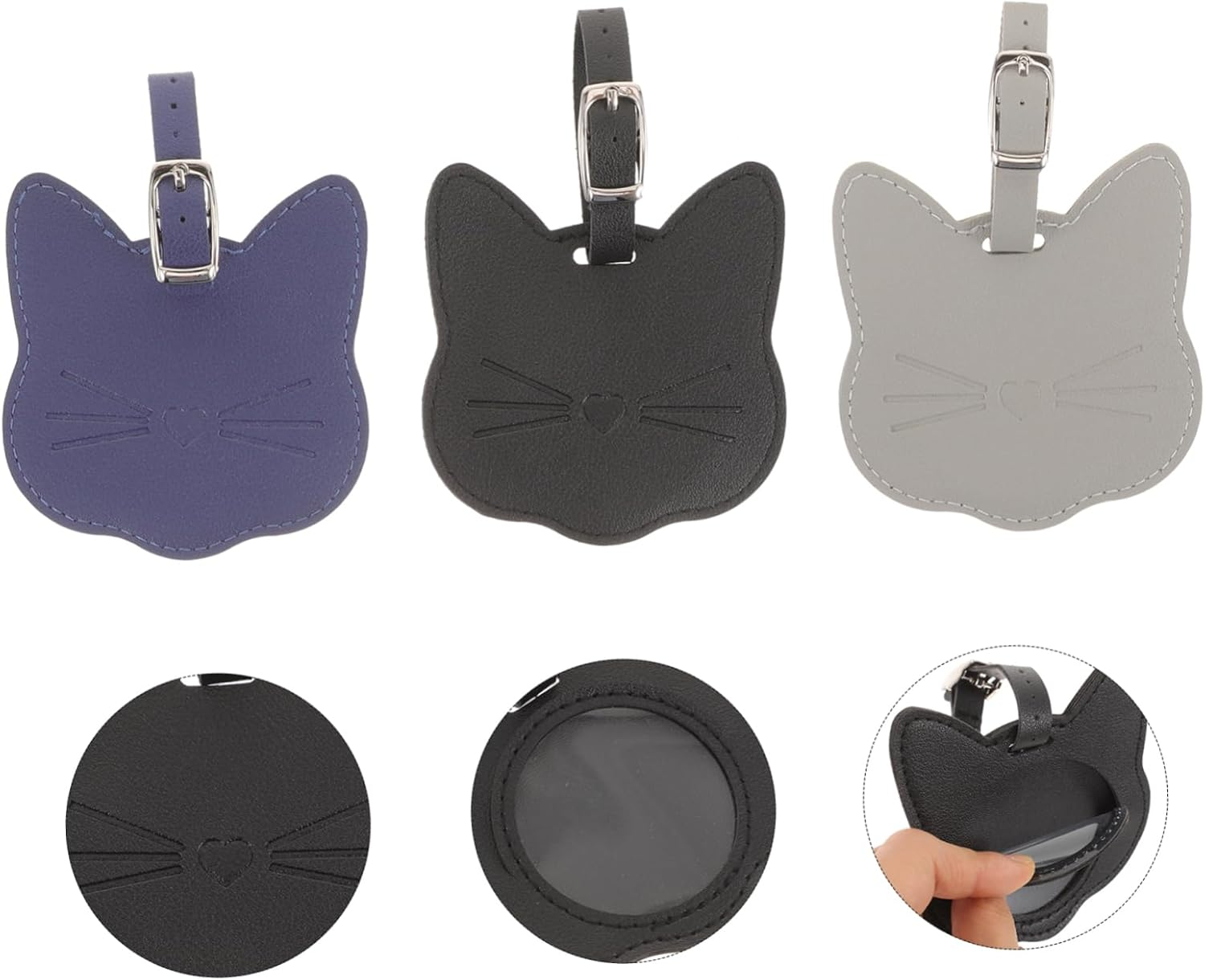 WATIIFUFU 3Pcs Luggage Tag Hanging Luggage Tags for Travel Suitcase Baggage Identify