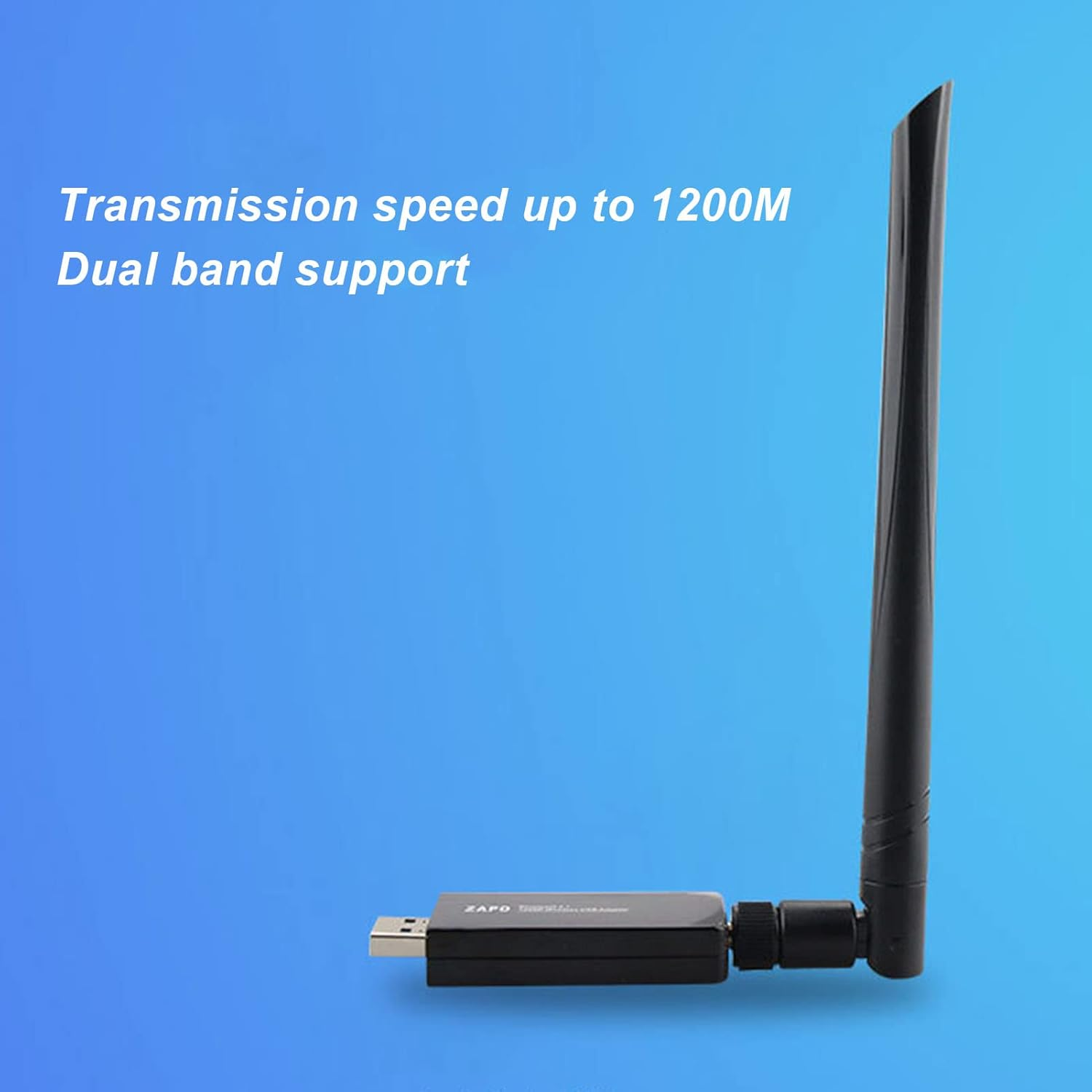 USB 3.0 Interface,W50L 5DB RTL8812AU Dual Band Wireless Network Card with AP Mode, 300+866Mbps Speed for Android, XP, Win7, 8, Win10 image number 5