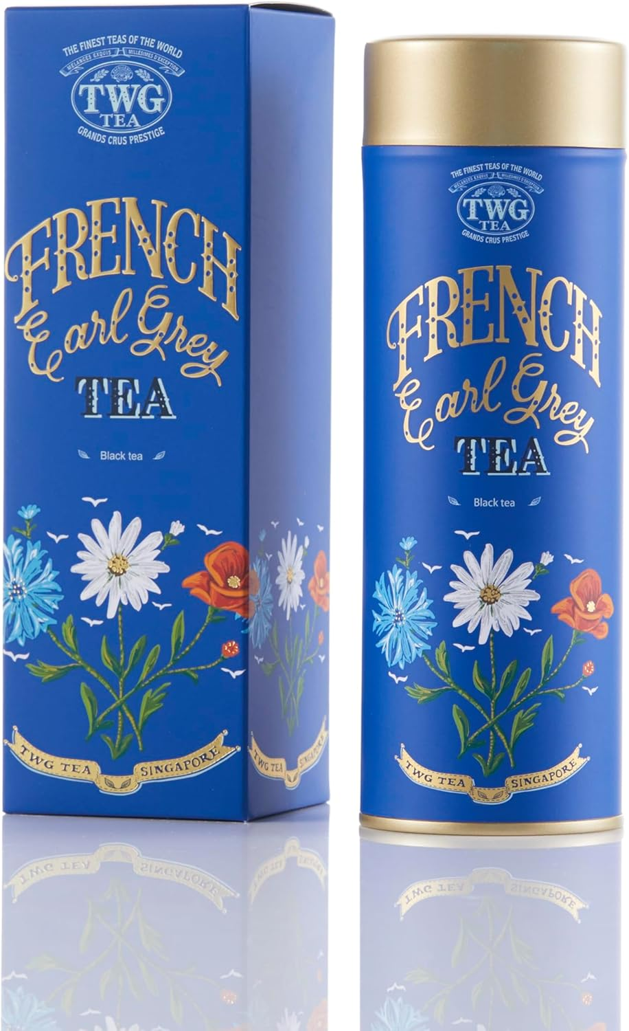 TWG Tea | French Earl Grey | Black Tea | Bergarmot & Blue Cornflowers | Haute Couture Tin, 100G | Gift Set image number 1