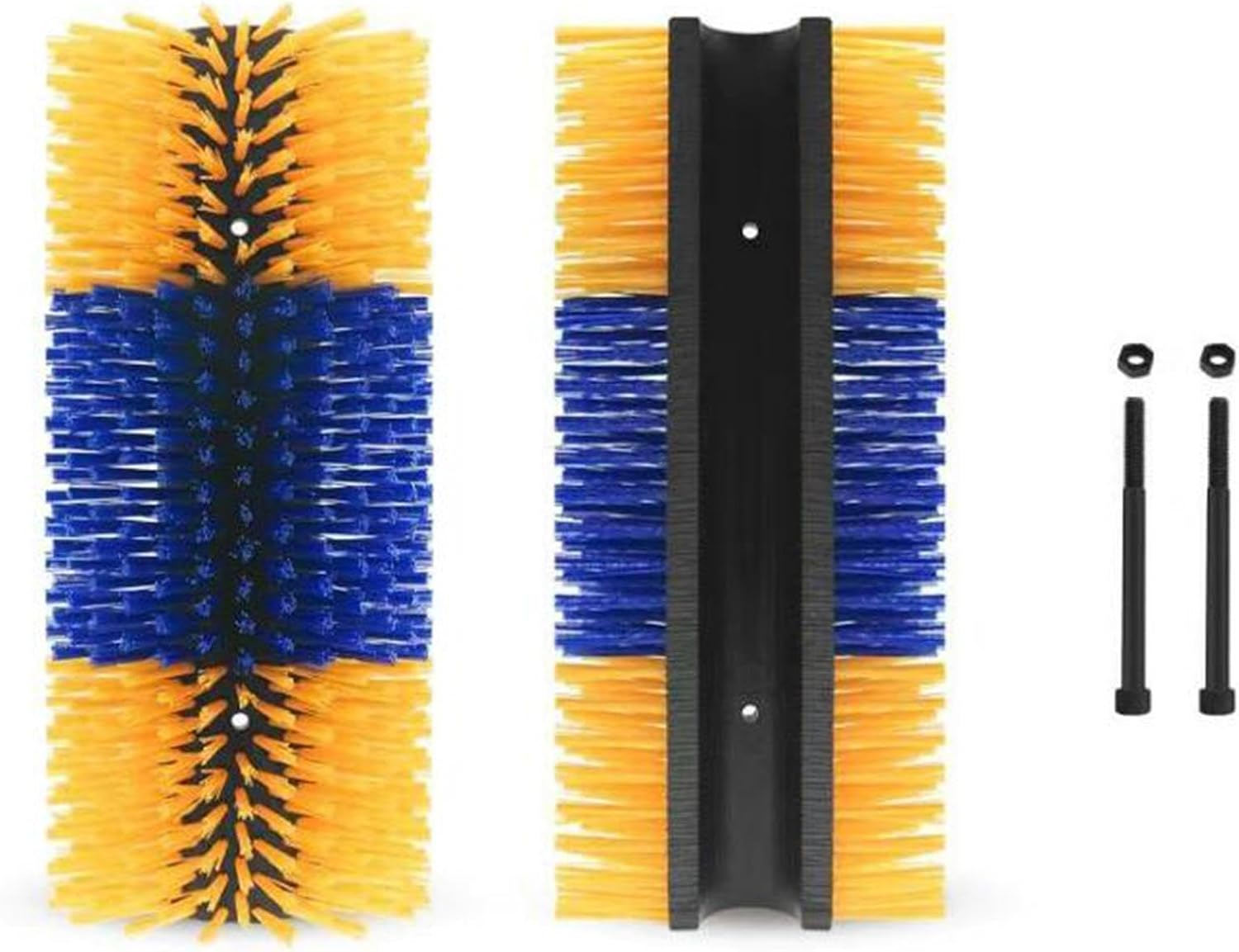 JISADER Livestock Scratching Brush, Back Scratching Massage Brush for Livestock, Cattle, Cow, Goat, Horse, Yellow Blue image number 6