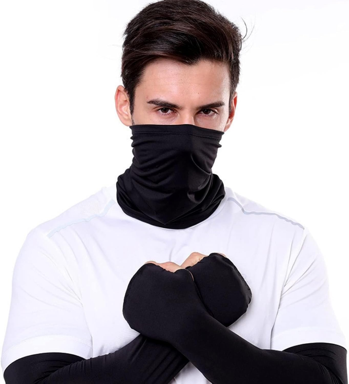 3-Pack Neck Gaiter，Neck Warmer ，Bandana. Versatile Comfort Meets Rugged Style. Shield from Wind Chill, Adventure-Ready in 3 Forms. image number 4