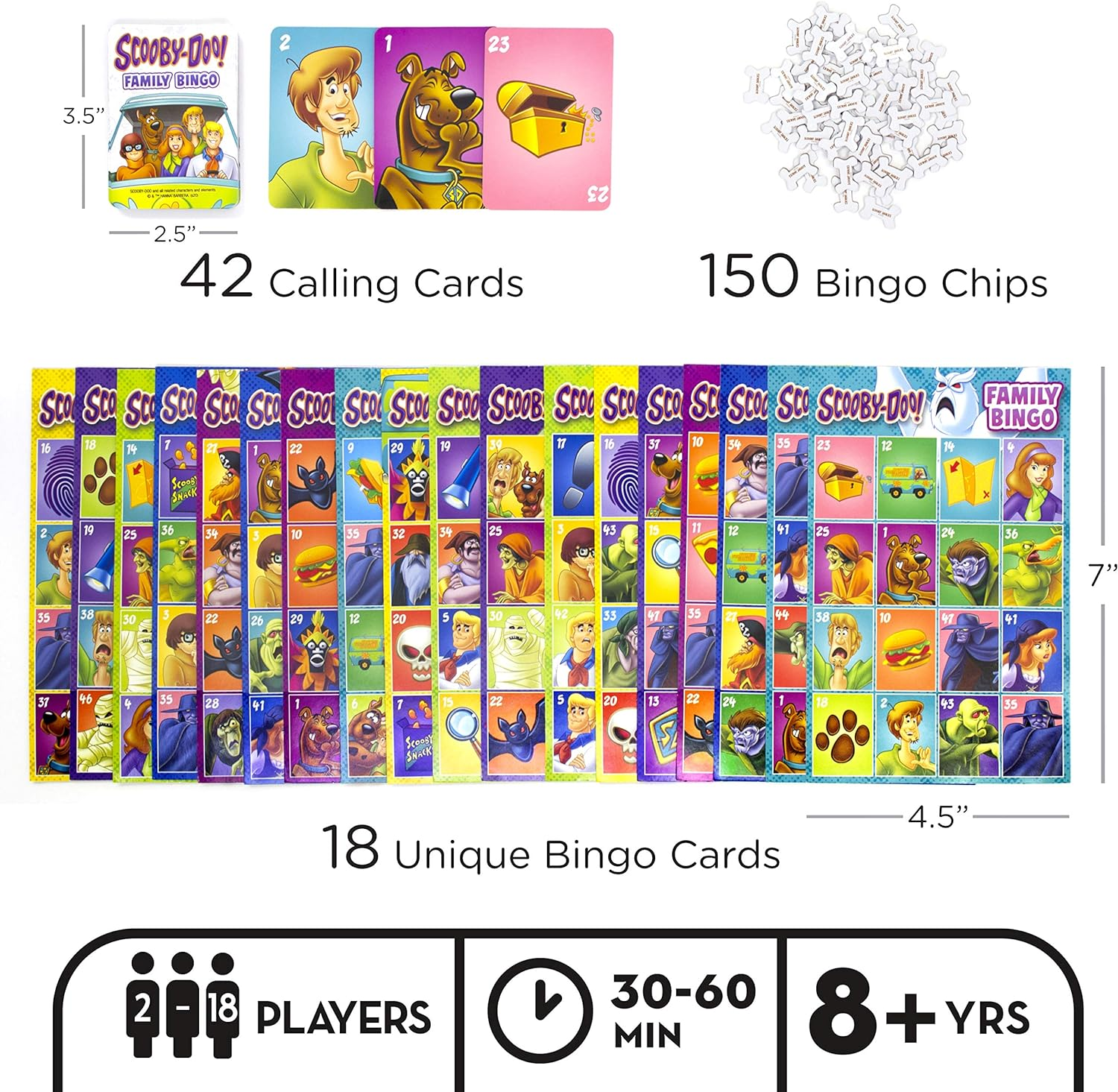 Aquarius Scooby Doo Family Bingo Game