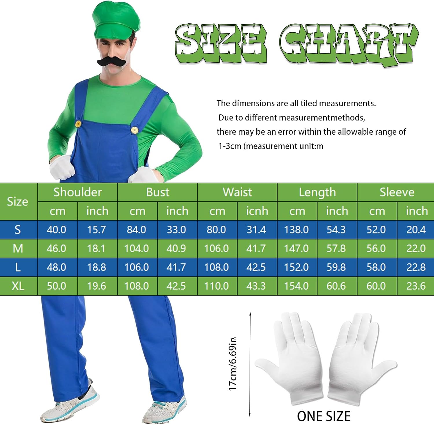 FCYQSD Costume Adults Set Halloween Birthday Party with Accessory image number 5